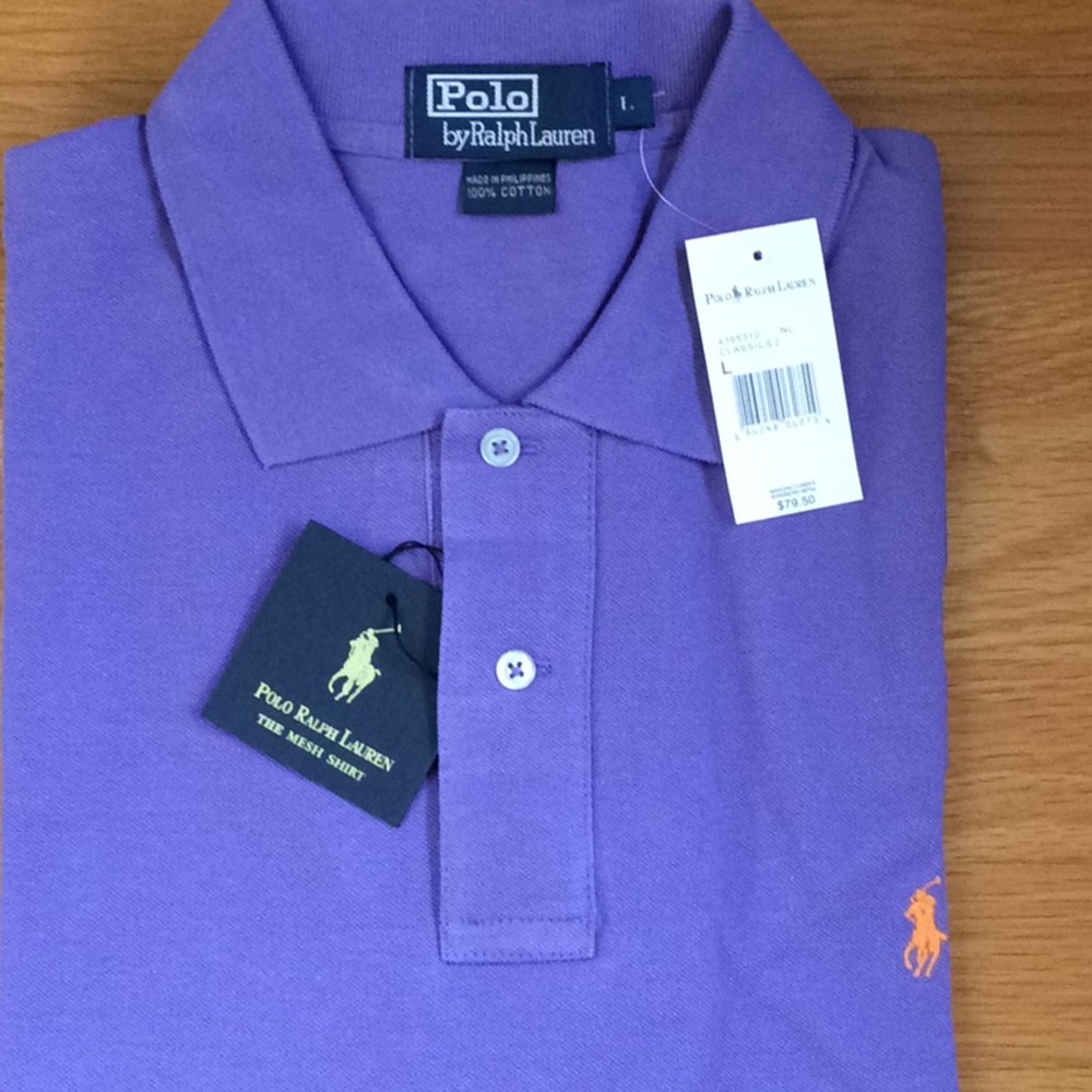 RL Large classic mesh polo. Small pony. - Picture 2 of 4